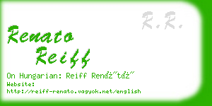 renato reiff business card